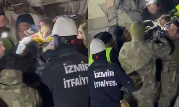 Enkazdan böyle kurtarıldılar...